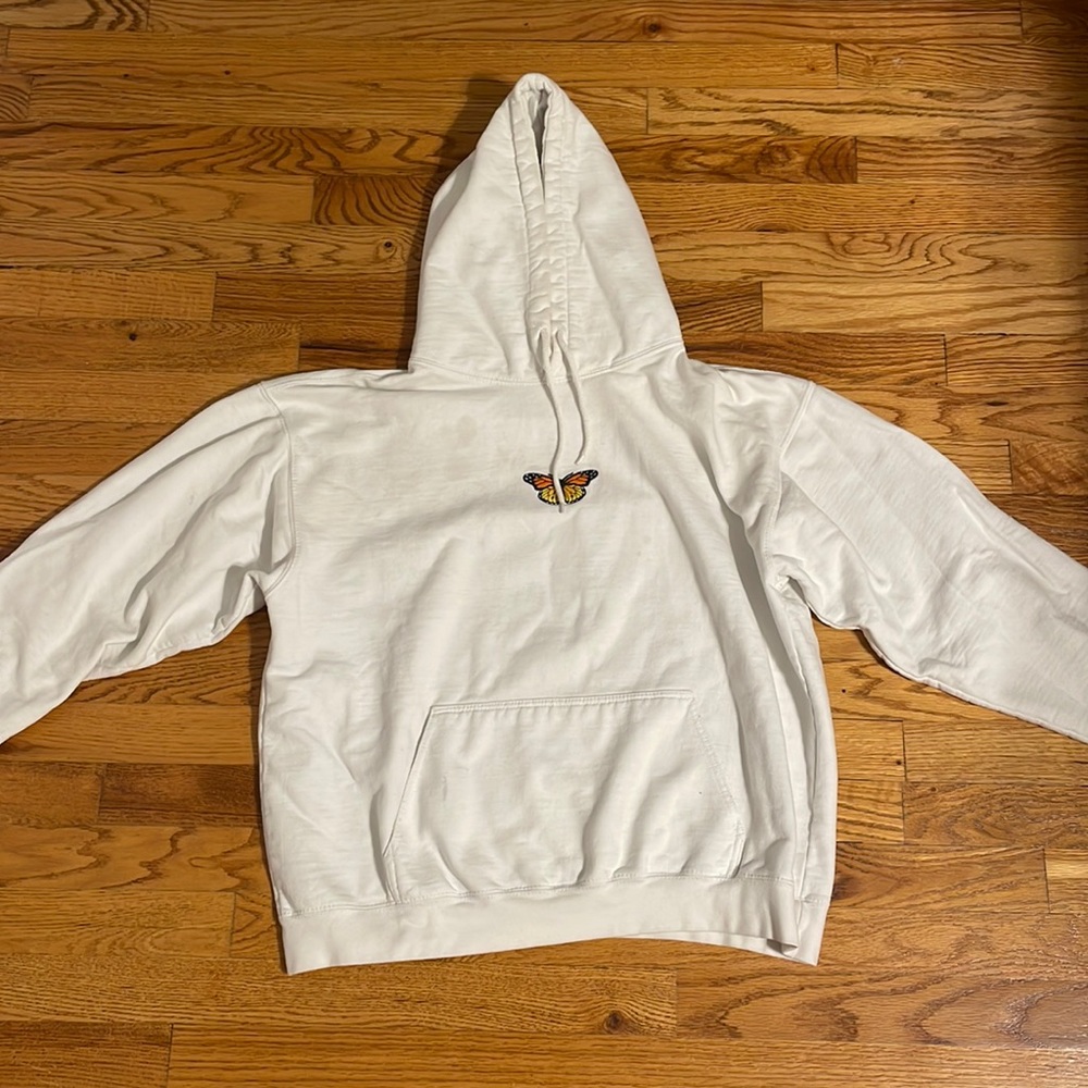 John Galt (Brandy Melville) white butterfly hoodie (not for sale on brandy now)